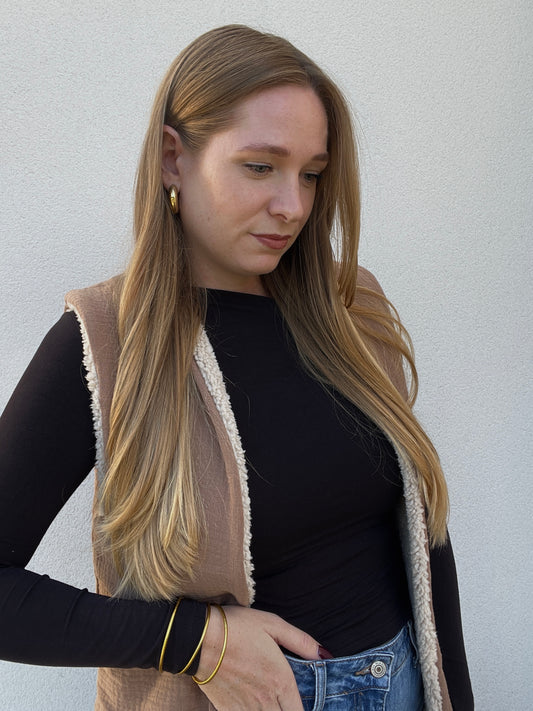 Gilet berger réversible femme