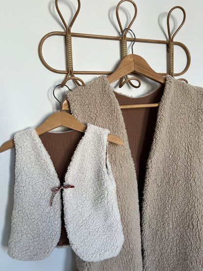 Gilet berger réversible femme