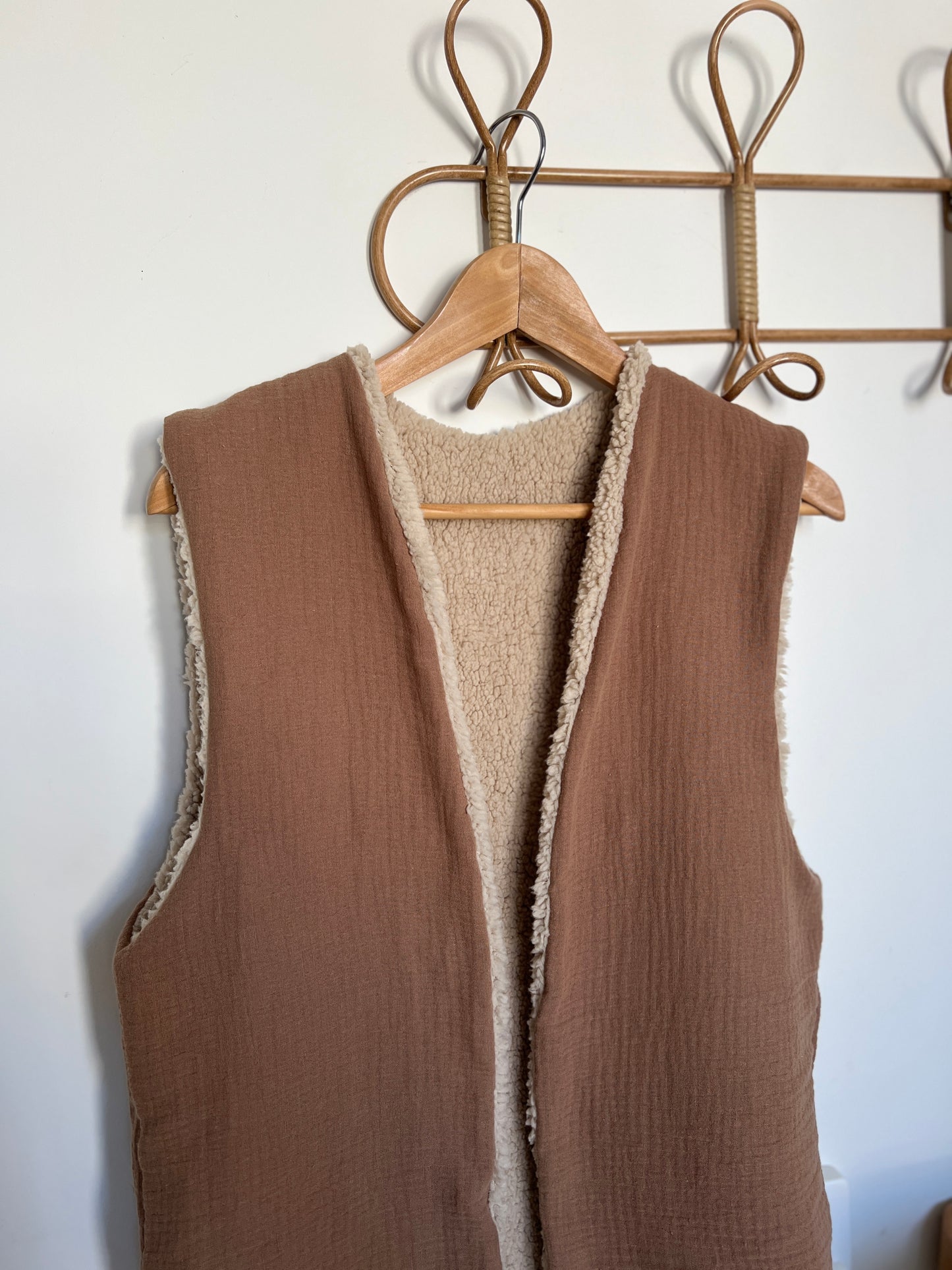 Gilet berger réversible femme