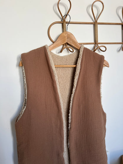 Gilet berger réversible femme