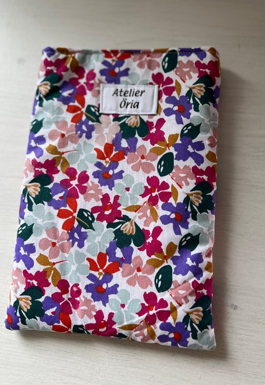 Pochette protège-liseuse fleur